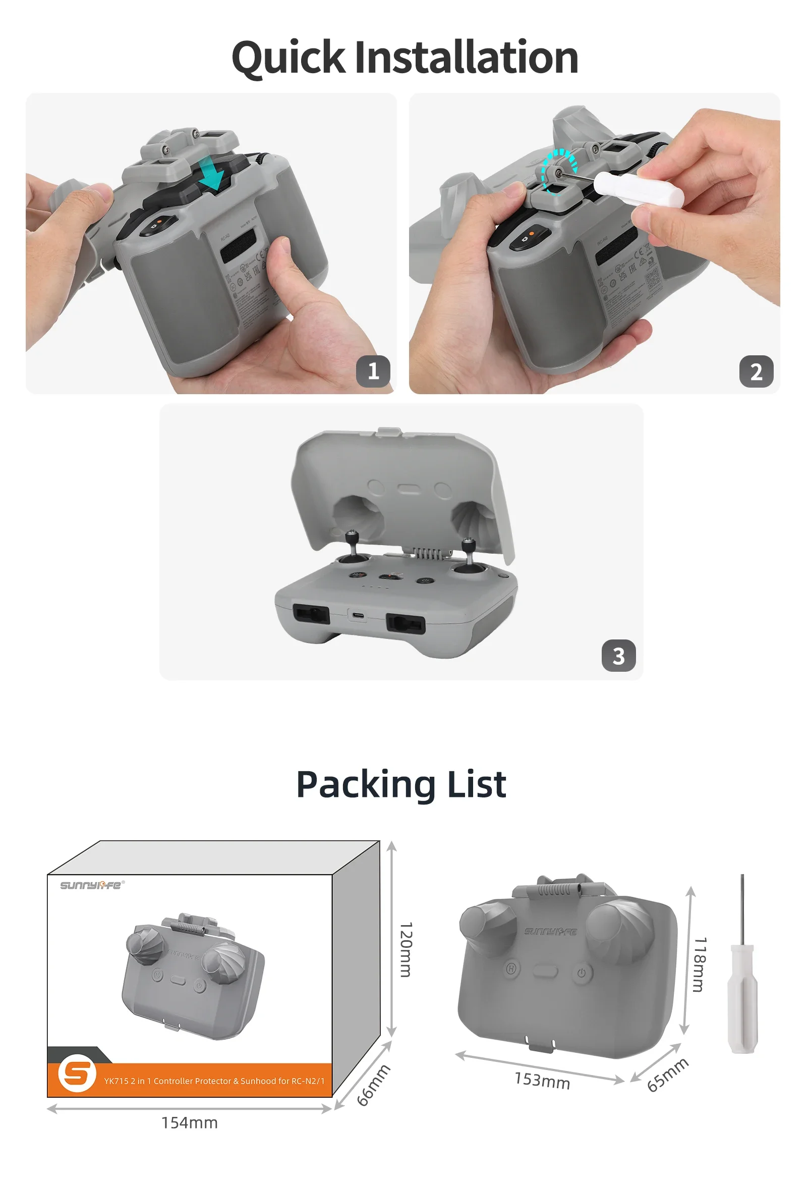 2 in 1 Controller Protector Su - огляд і ціна Dji Drone Mini 3