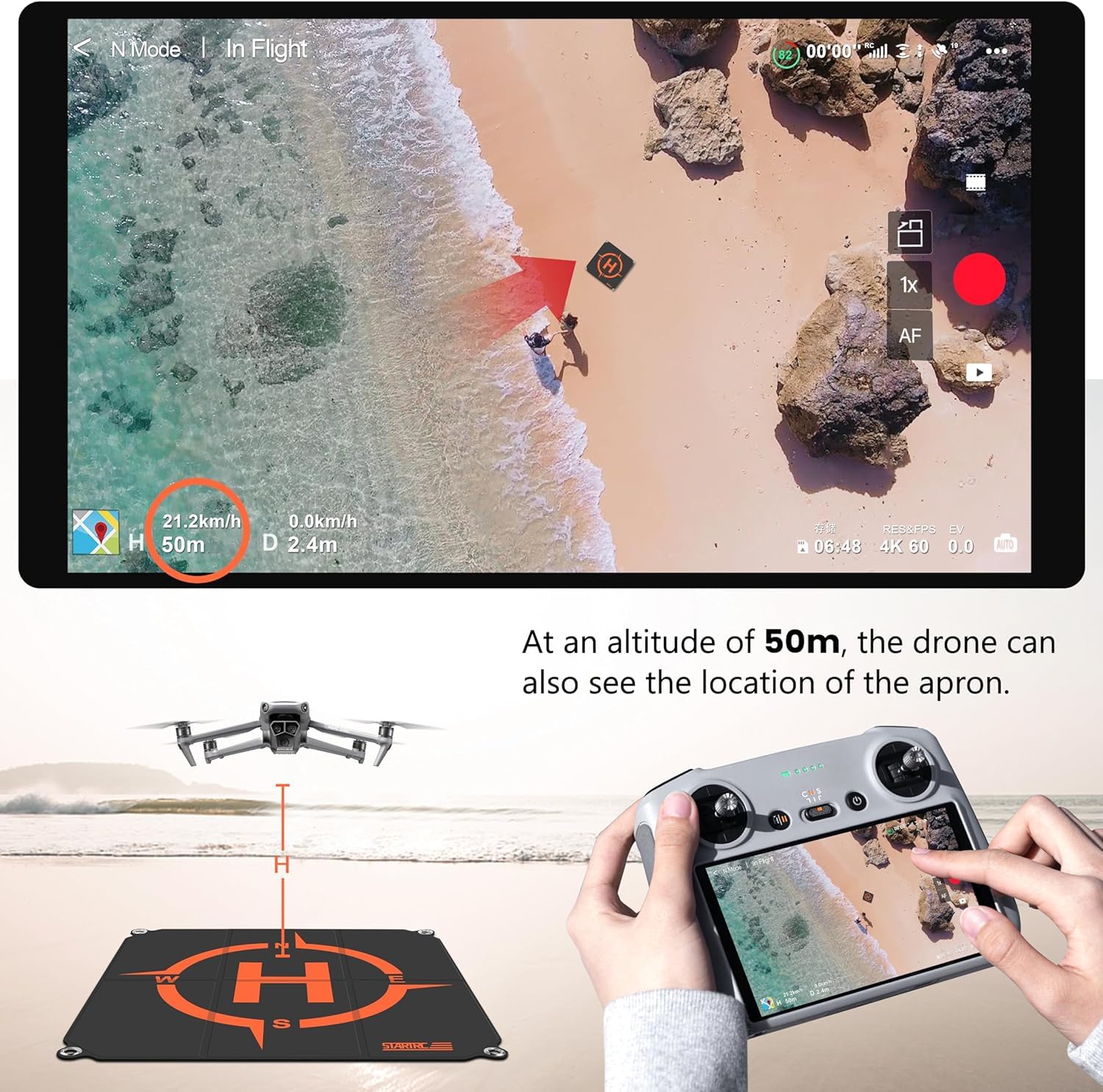 STARTRC Drone Landing Pad, Uni - огляд і ціна Dji Drone Mini 3