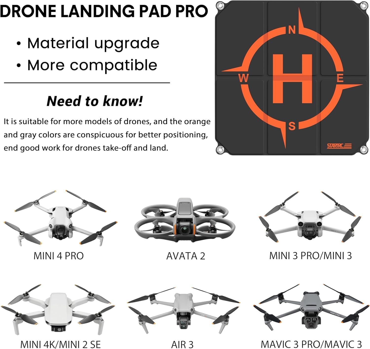 STARTRC Drone Landing Pad, Uni - огляд і ціна Dji Drone Mini 3