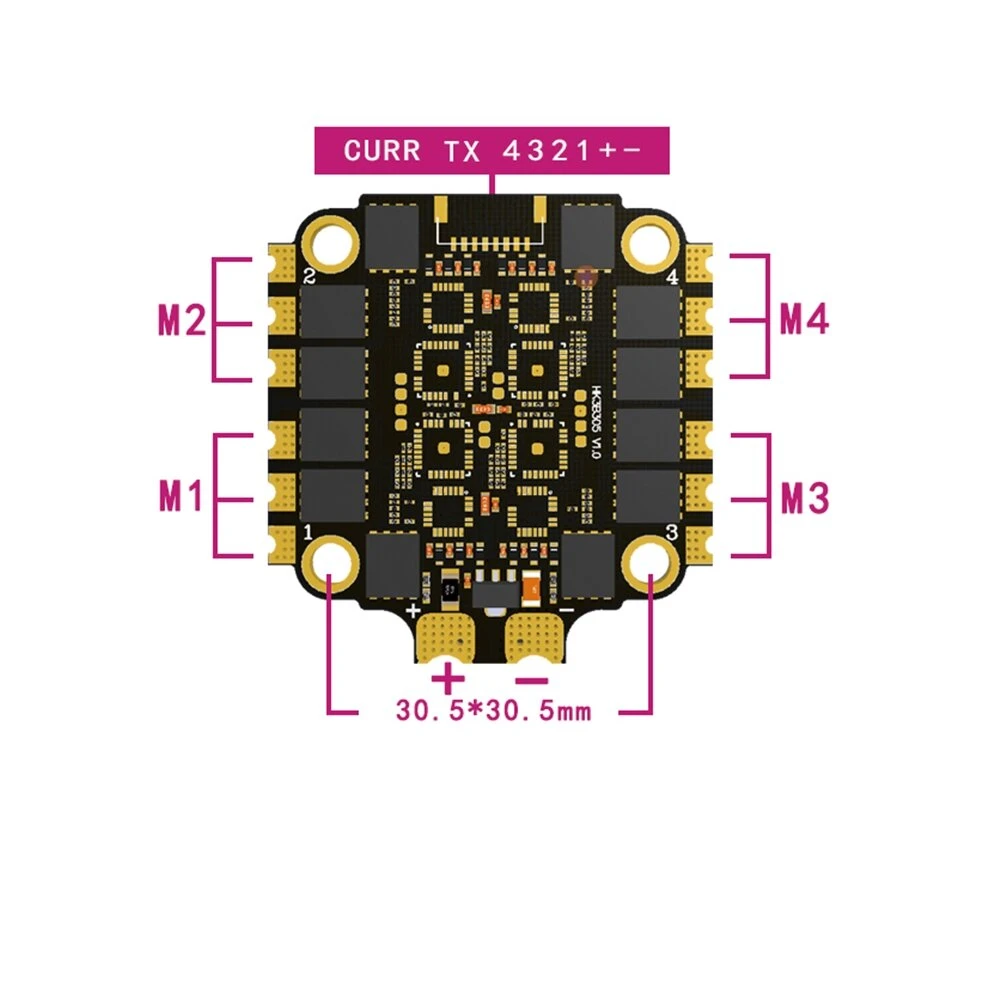 HAKRC 60A Blheli_32 2-6S 4 In  - огляд і ціна Fpv Drone Esc